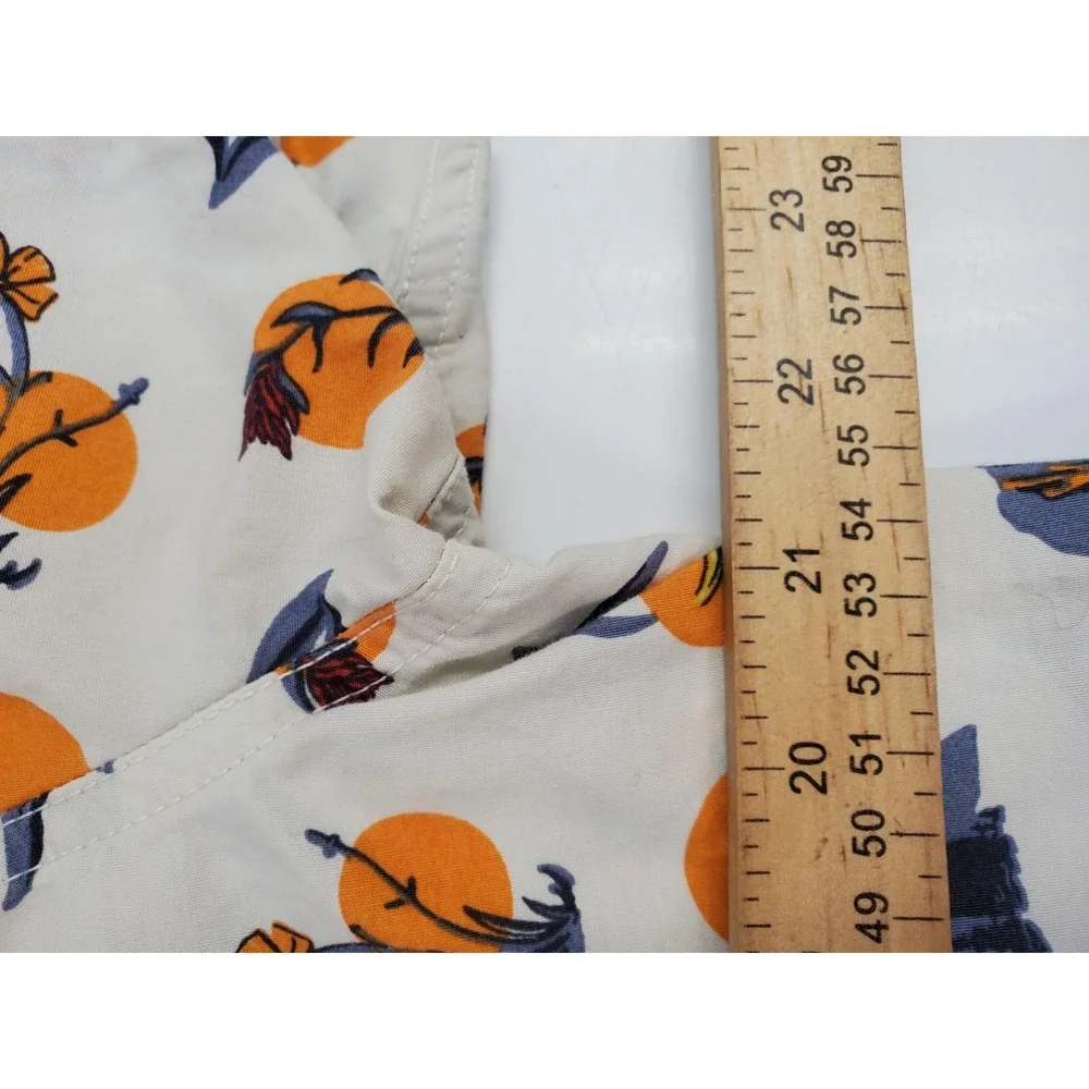 North Face Shirt Mens Large Short‎ Sleeve Button Up Floral Print Casual Outdoors
